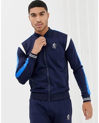 dunkelblaue Bomberjacke von Gym King