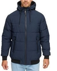 dunkelblaue Bomberjacke von INDICODE