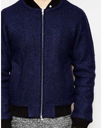 dunkelblaue Bomberjacke von Peter Werth