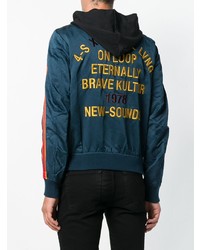 dunkelblaue Bomberjacke von Diesel