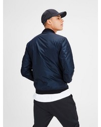 dunkelblaue Bomberjacke von Jack & Jones