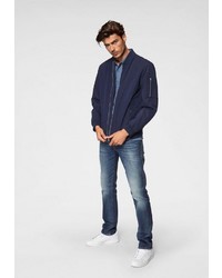 dunkelblaue Bomberjacke von Jack & Jones