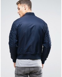 dunkelblaue Bomberjacke von Jack and Jones