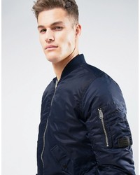 dunkelblaue Bomberjacke von Jack and Jones