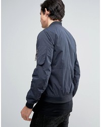 dunkelblaue Bomberjacke von Jack and Jones