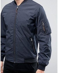 dunkelblaue Bomberjacke von Jack and Jones