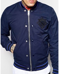 dunkelblaue Bomberjacke von Diesel