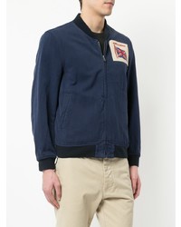 dunkelblaue Bomberjacke von Kent & Curwen