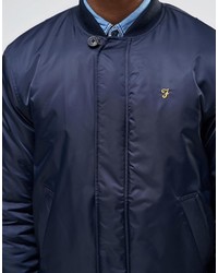 dunkelblaue Bomberjacke von Farah