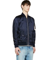 dunkelblaue Bomberjacke von Kitsune