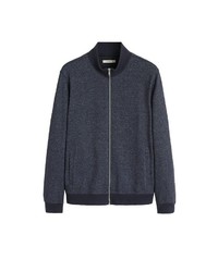 dunkelblaue Bomberjacke von Mango Man