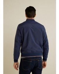 dunkelblaue Bomberjacke von Mango Man