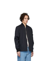 dunkelblaue Bomberjacke von A.P.C.