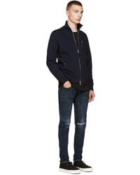 dunkelblaue Bomberjacke von rag & bone