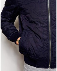 dunkelblaue Bomberjacke von YMC