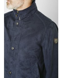 dunkelblaue Bomberjacke von S4 JACKETS