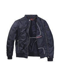 dunkelblaue Bomberjacke von S4 JACKETS