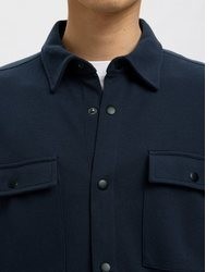 dunkelblaue Bomberjacke von Selected
