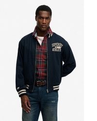 dunkelblaue Bomberjacke von Superdry
