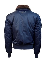 dunkelblaue Bomberjacke von TOP GUN