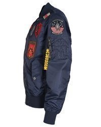 dunkelblaue Bomberjacke von TOP GUN