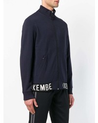 dunkelblaue Bomberjacke von Dirk Bikkembergs