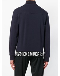 dunkelblaue Bomberjacke von Dirk Bikkembergs