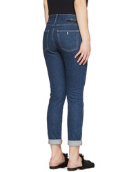 dunkelblaue Boyfriend Jeans von Stella McCartney