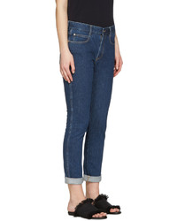 dunkelblaue Boyfriend Jeans von Stella McCartney