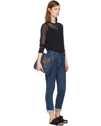 dunkelblaue Boyfriend Jeans von Stella McCartney