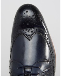 dunkelblaue Brogues von Ted Baker