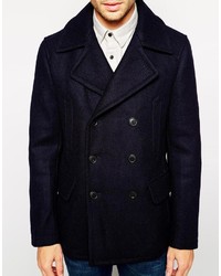 dunkelblaue Cabanjacke von Selected