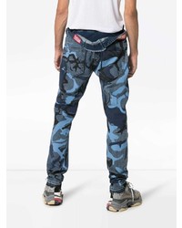 dunkelblaue Camouflage Jeans von Diesel Red Tag
