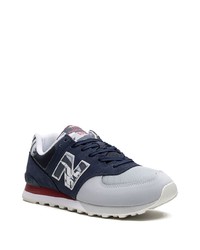 dunkelblaue Camouflage niedrige Sneakers von New Balance