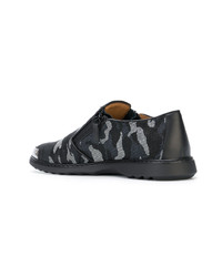 dunkelblaue Camouflage Slip-On Sneakers von Giuseppe Zanotti Design