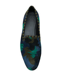 dunkelblaue Camouflage Slipper von Tomas Maier