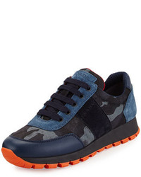 dunkelblaue Camouflage Turnschuhe