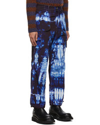 dunkelblaue Mit Batikmuster Cargohose von AGR