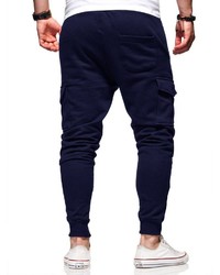 dunkelblaue Cargohose von behype