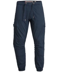 dunkelblaue Cargohose von INDICODE