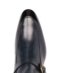 dunkelblaue Chelsea Boots aus Leder von Santoni