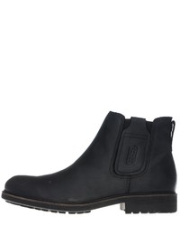 dunkelblaue Chelsea Boots aus Leder von camel active