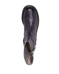 dunkelblaue Chelsea Boots aus Leder von Premiata