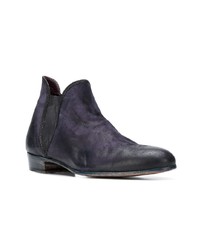 dunkelblaue Chelsea Boots aus Leder von Lidfort