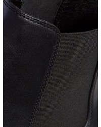 dunkelblaue Chelsea Boots aus Leder von Jack & Jones