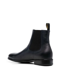 dunkelblaue Chelsea Boots aus Leder von Doucal's