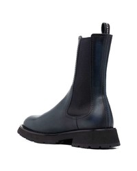 dunkelblaue Chelsea Boots aus Leder von Alexander McQueen