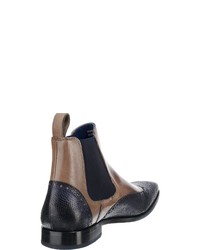 dunkelblaue Chelsea Boots aus Leder von Melvin&Hamilton