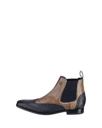 dunkelblaue Chelsea Boots aus Leder von Melvin&Hamilton