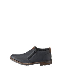 dunkelblaue Chelsea Boots aus Leder von Rieker